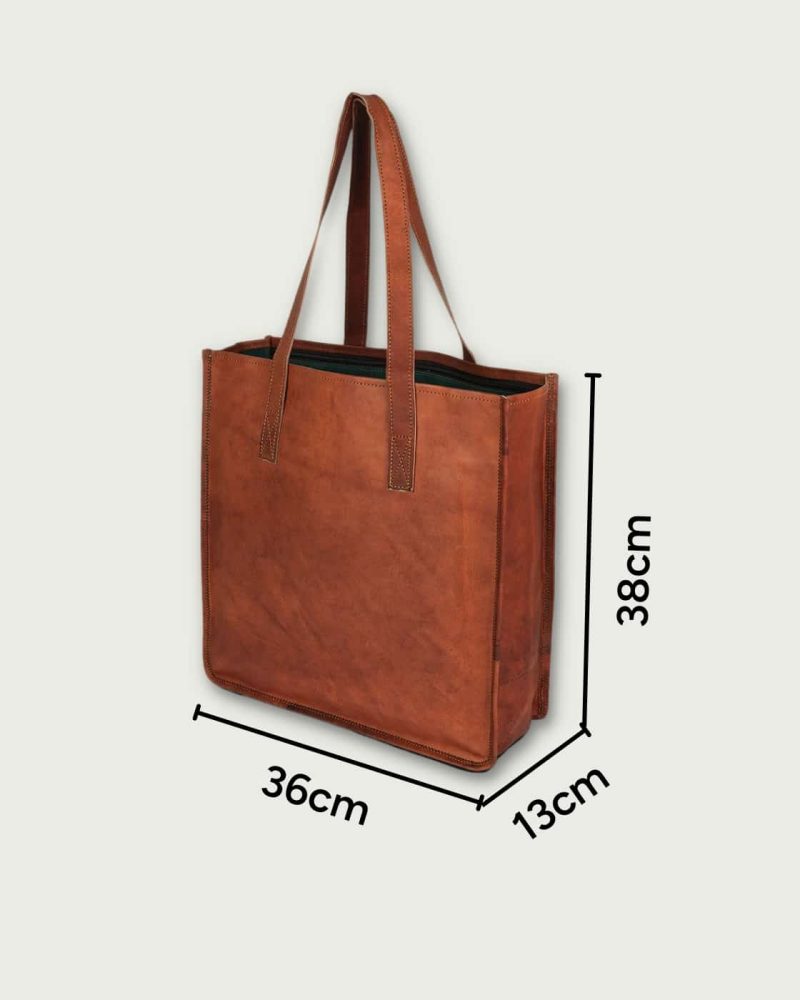 Kožená kabelka taška NJERI rozmery