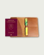 kožený obal na cestovný pas